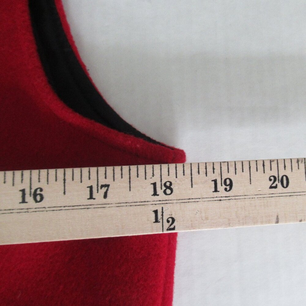 Vintage Coloratura 100% Wool Feather Concho Appliqué Vest Western USA Made M - Picture 10 of 12